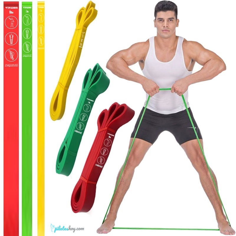 Ejercicios con gomas elasticas brazos