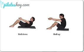 roll down pilates ejercicio