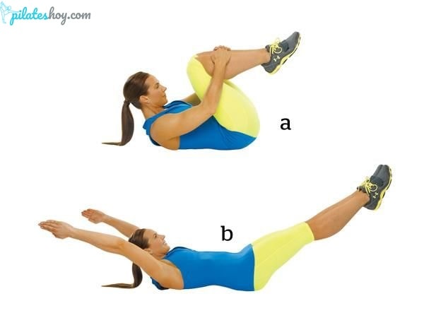 double leg stretch pilates español